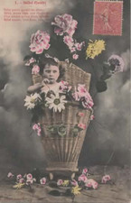 Carte postale - Bébé Fleuri