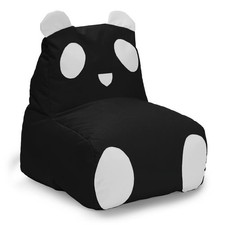 Lumaland Fauteuil Enfant Panda Beanbag Avec Dossier Remplissage EPS