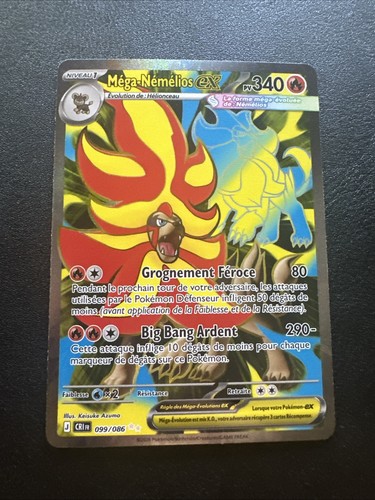 Carte pokémon méga nemelios - carte,