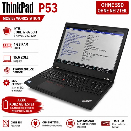 Lenovo thinkpad p53 9750h - p53, i7-9750h