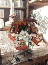 Lot vintage anciens jouets animaux de ferme à identifier collection rétro occasi