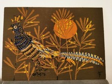 Œuvre Faisan Bleu Tapisserie