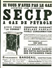 1933 Secip Petroleum Gas Cooker Antique Advertising Magazine