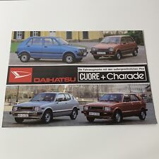 DAIHATSU CUORE CHARADE / folder brochure 4p DE 1981