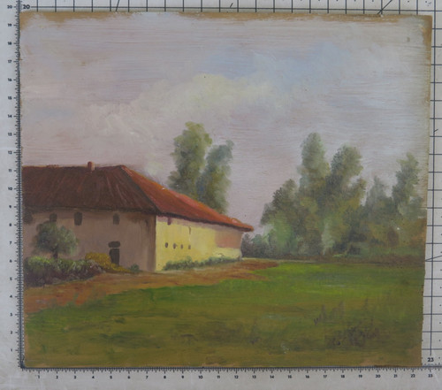 Ancienne peinture huile - peinture, l’huile