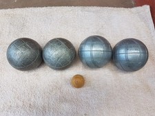 Lot doublette boule de pétanque ancienne ancien jeu match obut jb triplette