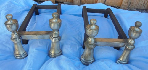 Ancienne paire chenets - de,
