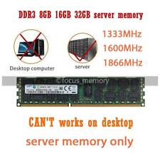 Samsung 8GB 16GB 32G DDR3 1333/1600/1866MHZ ECC REG Registered Server Memory LOT