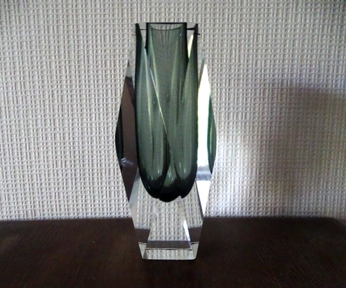Vase verre murano sommerso - vase,