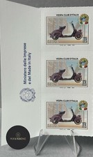 Italie 2024 San Marino Vespa Club D'Italie Triplet Avec Logo Mimit Timbre