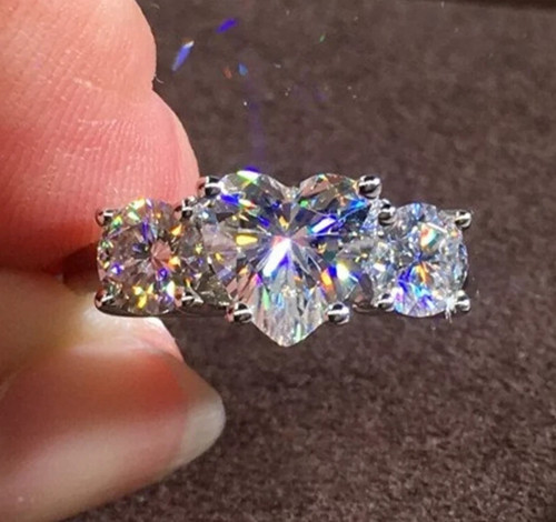 Rare bague solitaire - bague, diamant