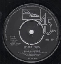 Eddie Kendricks Boogie Down 7" vinyl UK Tamla Motown 1973 Four prong label
