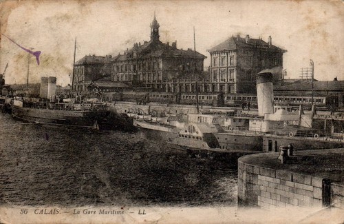 Cpa calais la gare - cpa,