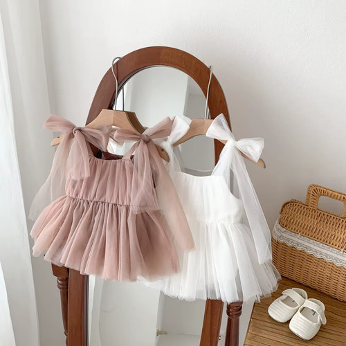 Robe tulle bébé fille nœud - robe,