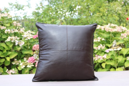 Neuf marron carreaux simili - marron,