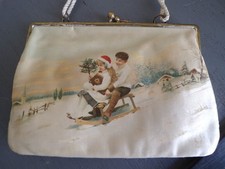 Porte monnaie ancien en soie