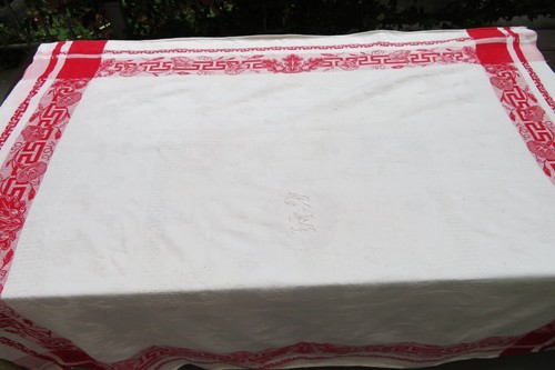 Nappe ancienne brodée - nappe,