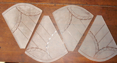 Lot anciens verres - de, 4