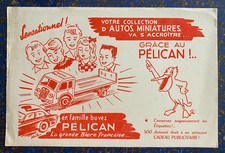 ADVERTISING BLOTTER "MINIATURE CAR COLLECTION WITH PELICAN BEER - "