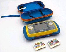 Vtech MobiGo Handheld Touch Learning System With Games and travel case.