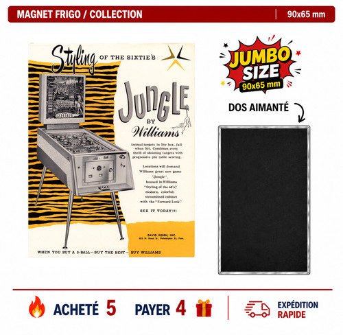 Magnet frigo jungle 90x65 - jungle,