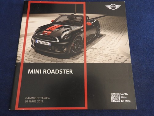Catalogue mini roadster - mini, 2012
