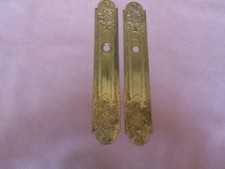 Ancienne Paire de Plaques de propreté  de Porte en Laiton