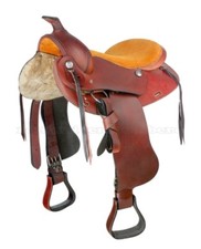Selle Western Cuir Lisse