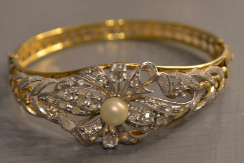 Bracelet motif floral argent - bracelet,
