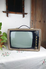 Ancien téléviseur Ducretet Thomson années 1960 vinyle gris/beige 9,6 kg