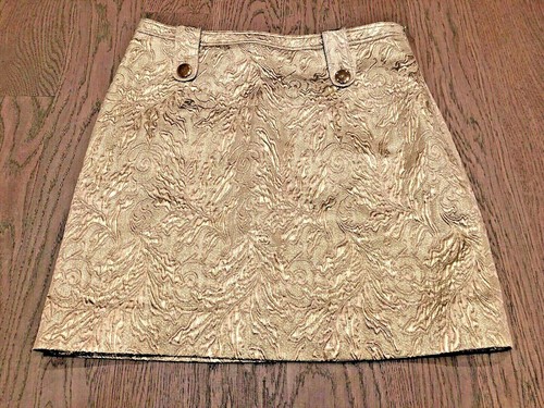 Mini jupe doree - ***, burberry