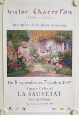 Poster VICTOR CHARRETON 2007 Exhibition Cultural Space La Sauvetat