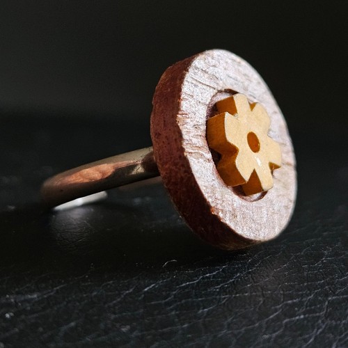 Originale bague bois - bague, &