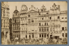 Belgique, Bruxelles, Maison des Corporations  Vintage albumen print. Vintage Bel