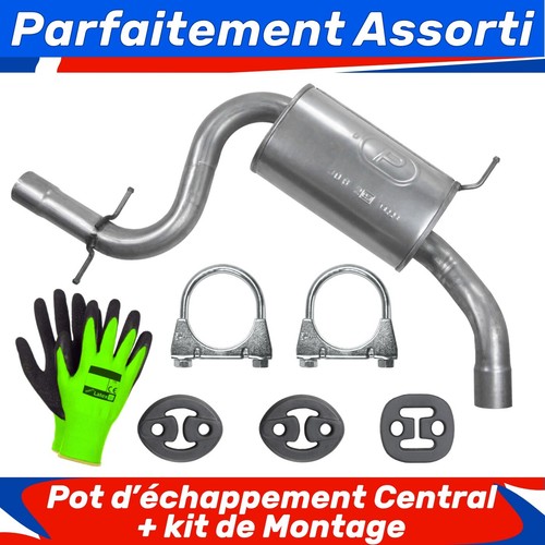 Pot échappement central - d’échappement,