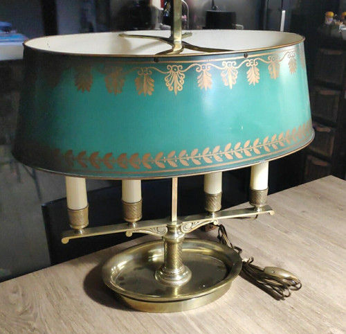 Rare lampe bouillotte bronze - bouillotte,