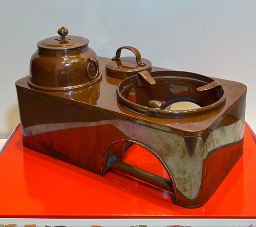 Ancien pot cuivre long - pot,
