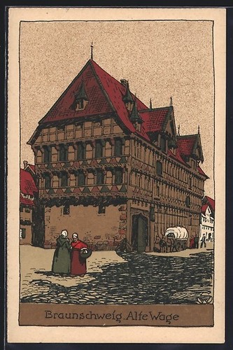 Carte postale pierre de - carte, en