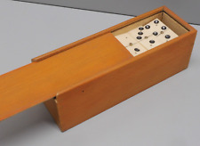 -BOITE ANCIENNE avec 28 DOMINOS ANCIENS JEU ANCIEN COLLECTION    D