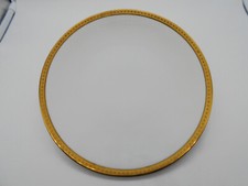 1243) WHITE & GOLD PLATE IN LIMOGES RAYNAUD PORCELAIN