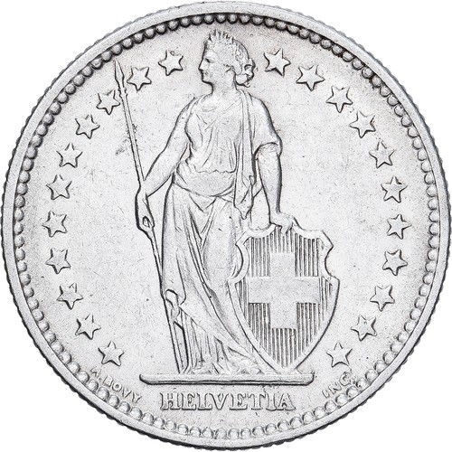 Suisse francs 1909 bern - 2, francs,