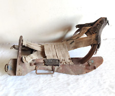 Selle De Cheval En Fer Antique Ancien Anglais Sport Collectible WN183