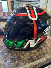 ARAI CORSAIR-V DUCATI CORSE SIZE L HELMET & SMOKE VISOR W/PROTECTIVE BAG