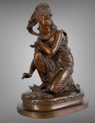 Sculpture bronze signé - en,