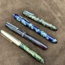 Lot of 4 Mallat & Excelior Fountain Pens 1930s-50s A Repair or For Parts
