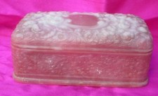 EXCELLENT GENUINE INCOLAY STONE JEWELRY TRINKET BOX POCKET WATCH DISPLAY NICE   