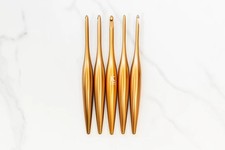 Hook, Limited Edition Bronze Streamline Metal, Ergonomic Handle Crochet Hooks...
