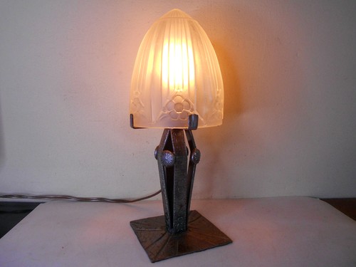 Ancienne lampe art déco - , pied