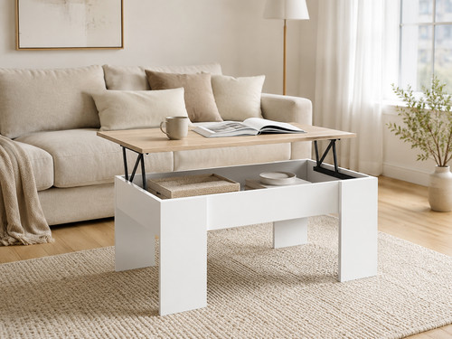 Table basse relevable pour