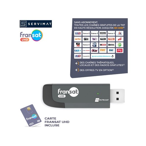 Récepteur tnt fransat uhd - récepteur,